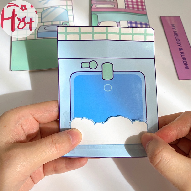 Jr Bộ Đồ Chơi Xếp Hình sanrio kuromi Dễ Thương diy