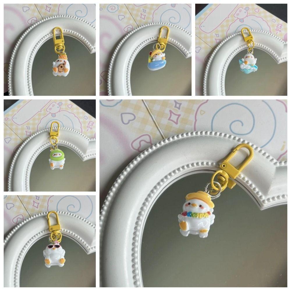 Giovanni Móc Chìa Khóa resin Hình Vịt Hoạt Hình Dễ Thương