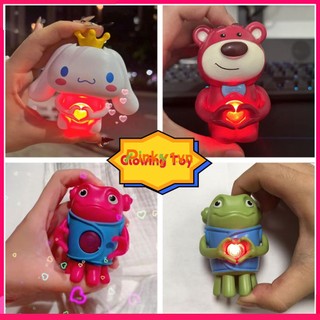 🔥Sẵn Sàng🔥Hộp Quà Tặng Sáng Tạo Hình Trái Tim Gấu Dâu Tây Phát Sáng Phù Hợp Cho Ngày Valentine Và Bạn Trai