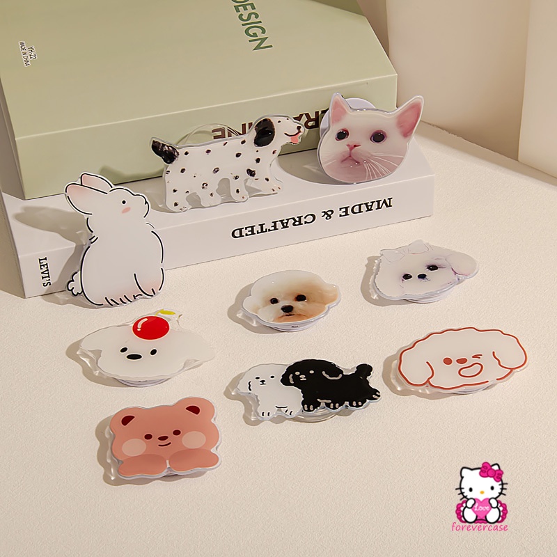 Giá Đỡ Điện Thoại Dạng Gập Thông Dụng In Hình Thú Hoạt Hình Đáng Yêu Sáng Tạo