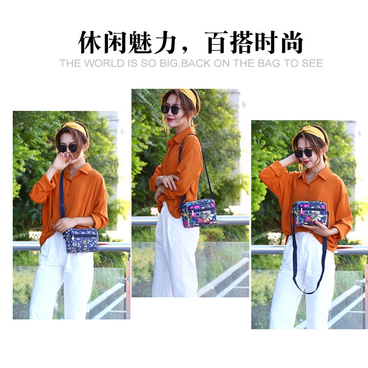 Mới Túi Xách Vải oxford cho mẹ Họa Tiết Hoa Thời Trang Cho Phụ Nữ Trung Niên