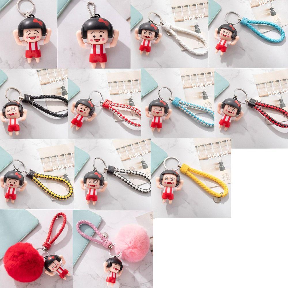 Pewany maruko Móc Khóa Búp Bê anime Thủ Công Thay Đổi Khuôn Mặt chibi maruko-chan Quà Tặng Sinh Nhật Thay Đổi Biểu Tượng Cảm Xúc Bé Gái