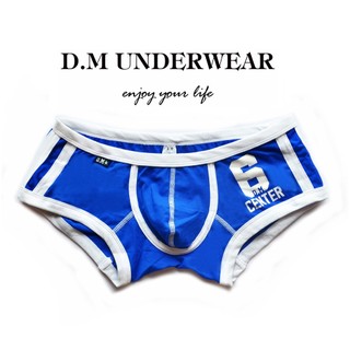 Jiamu Quần Lót boxer cotton In Chữ d.m Thời Trang Trẻ Trung Cho Nam