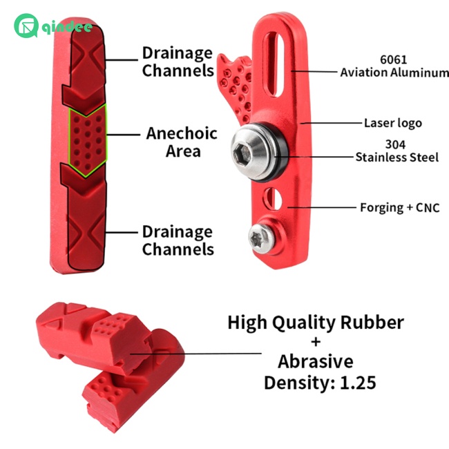 1 Cặp Má Phanh Chữ c Thay Thế Cho Xe Đạp