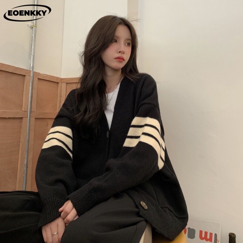 EOENKKY Áo Len áo khoác cardigan  Thời trang hàn quốc Phong cách Đẹp Thời trang Hàn Quốc WMY239076L 37Z230915