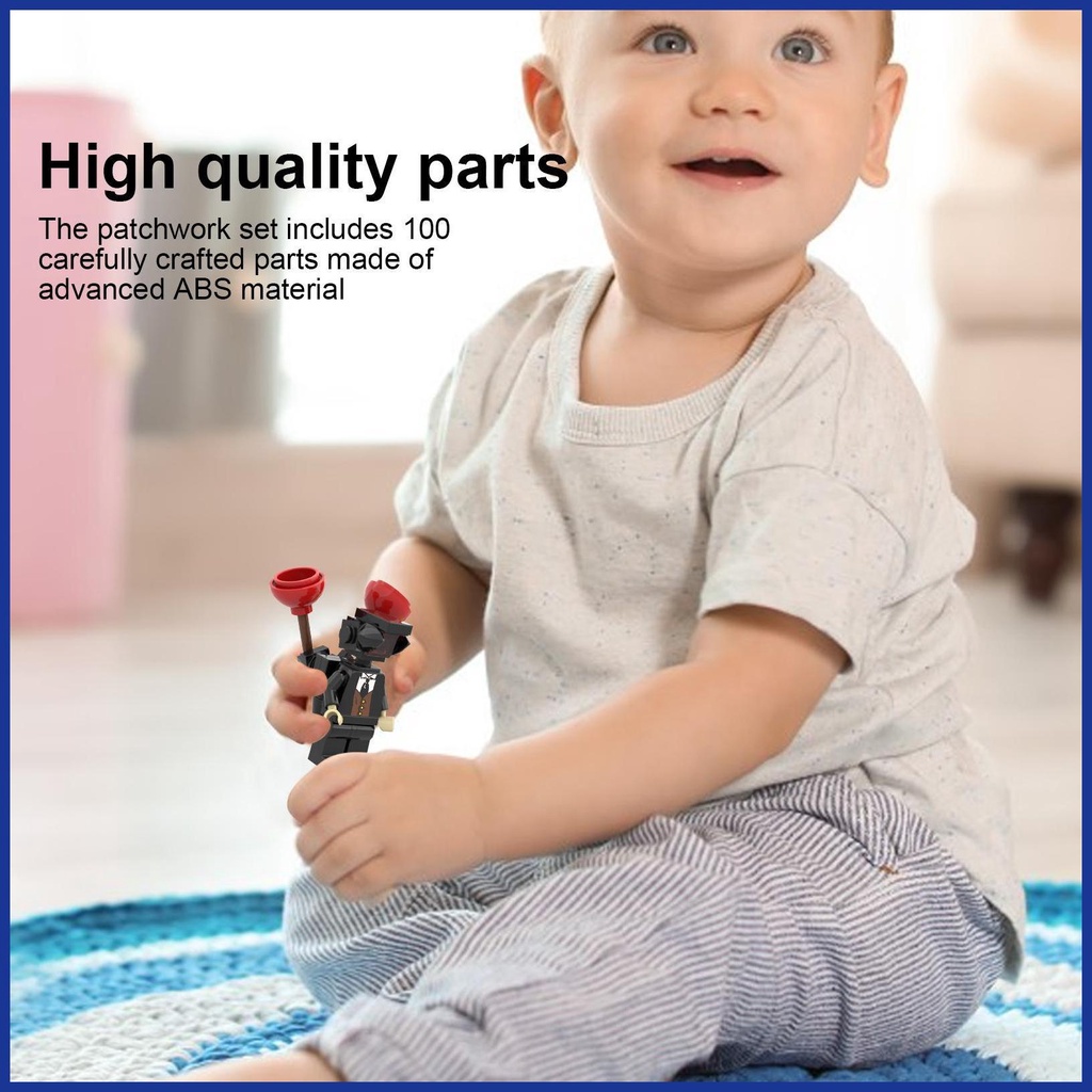 Bộ Đồ Chơi Lắp Ráp Mô Hình toilet Hoạt Hình Aavn Aavn