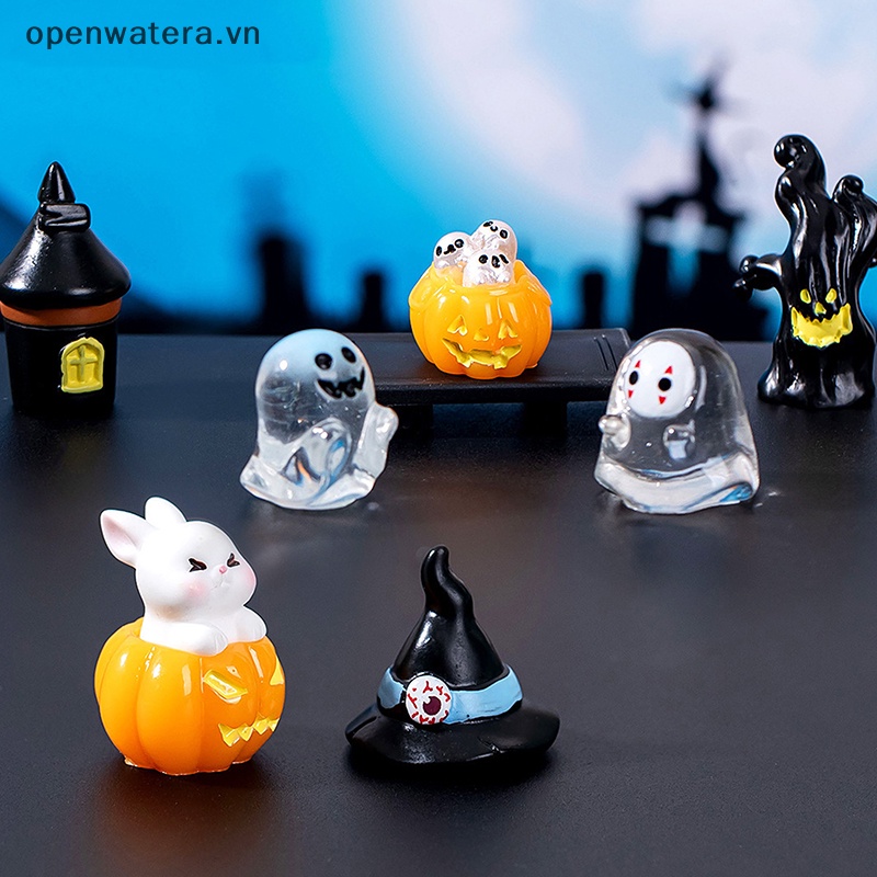 Quả Cầu Pha Lê resin mini Hình Quái Vật Vô Diện Trang Trí Nhà Cửa Dịp halloween vn