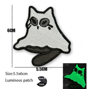 Huy Hiệu Dán Cánh Tay Bằng pvc Hình Mèo Chiến Thuật Dễ Thương Dán Cánh Tay polizei