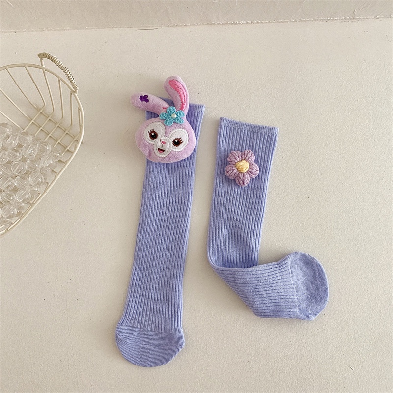 Tất Lửng Bằng Vải cotton In Hoạt Hình Dành Cho Bé Gái