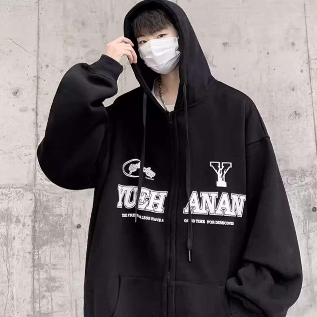 Áo Khoác Hoodie Phong Cách Đường Phố Thời Trang Xuân Thu Cho Nam Giới