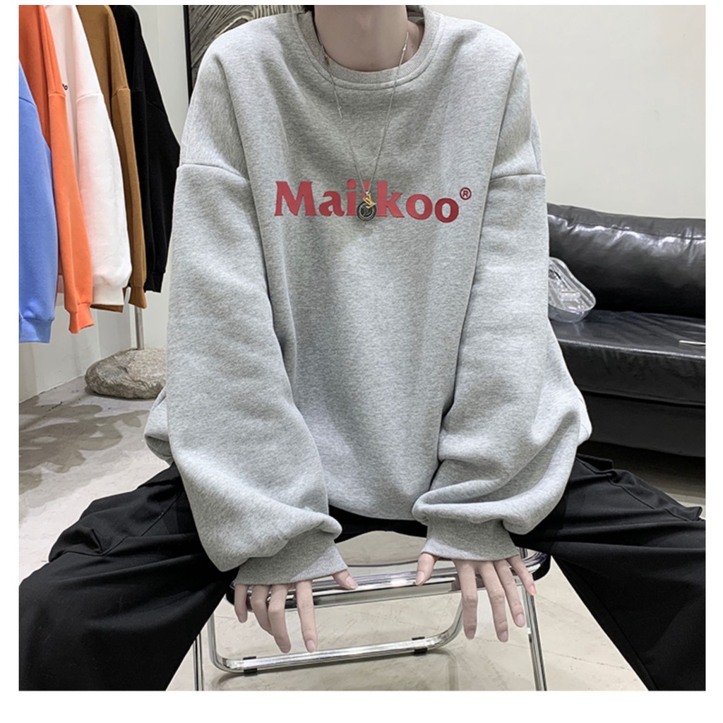 Áo Nỉ Dài Tay Form Rộng Phong Cách Đường Phố Thời Trang Dành Cho Nam coup