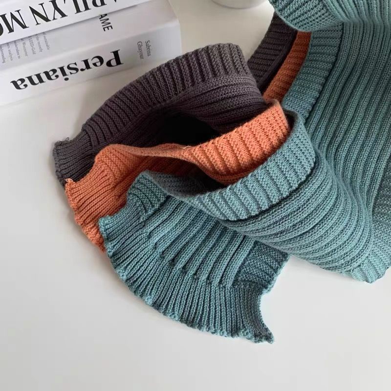 Khăn Choàng Cổ Bằng Len Dệt Kim Thắt Nút Thời Trang Xuân Thu Cho Nữ