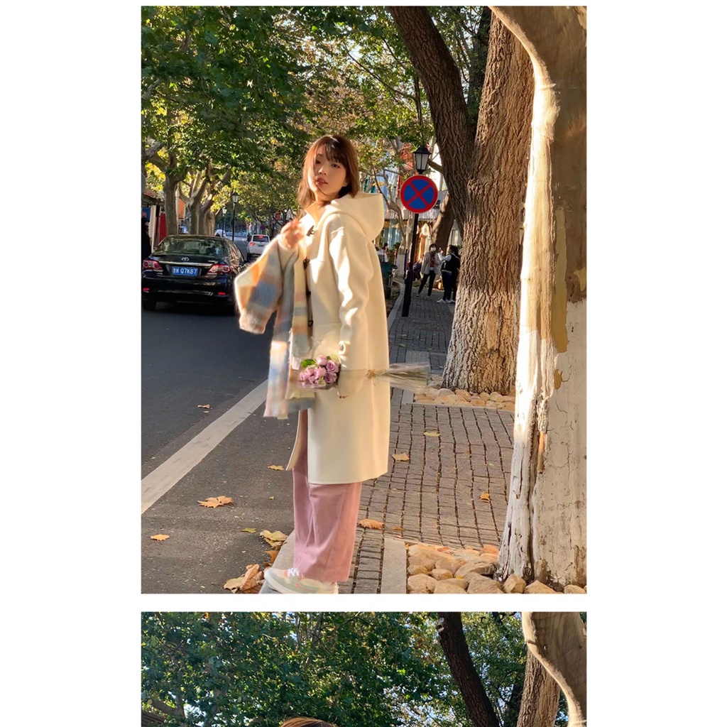 Khăn Choàng Lông Màu macaron Cao Cấp Thời Trang Mùa Đông 2022 Mới Dành Cho Nữ