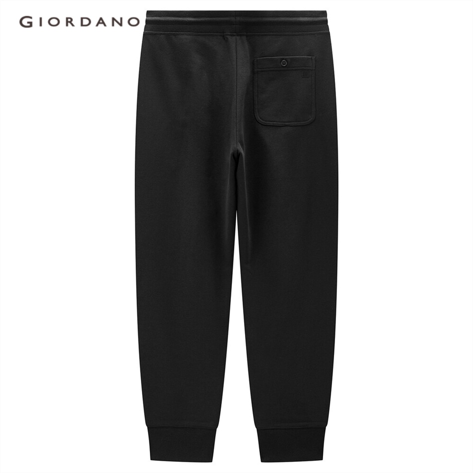 Quần jogger nam GIORDANO 01113097 lưng thun có túi đơn giản thời trang