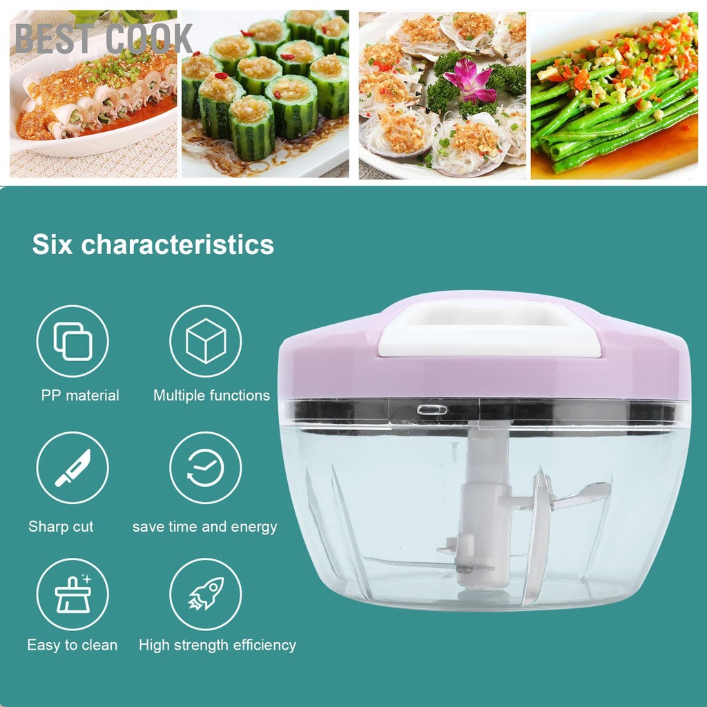 Best cook Hướng dẫn sử dụng máy xay tỏi đa năng Máy rau mini bền cho nhà bếp