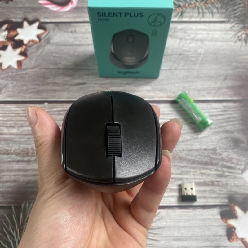 Chuột máy tính không dây Logitech M330 2.4Ghz cổng USB - Tặng kèm pin + Usb Bảo Hành 6 tháng