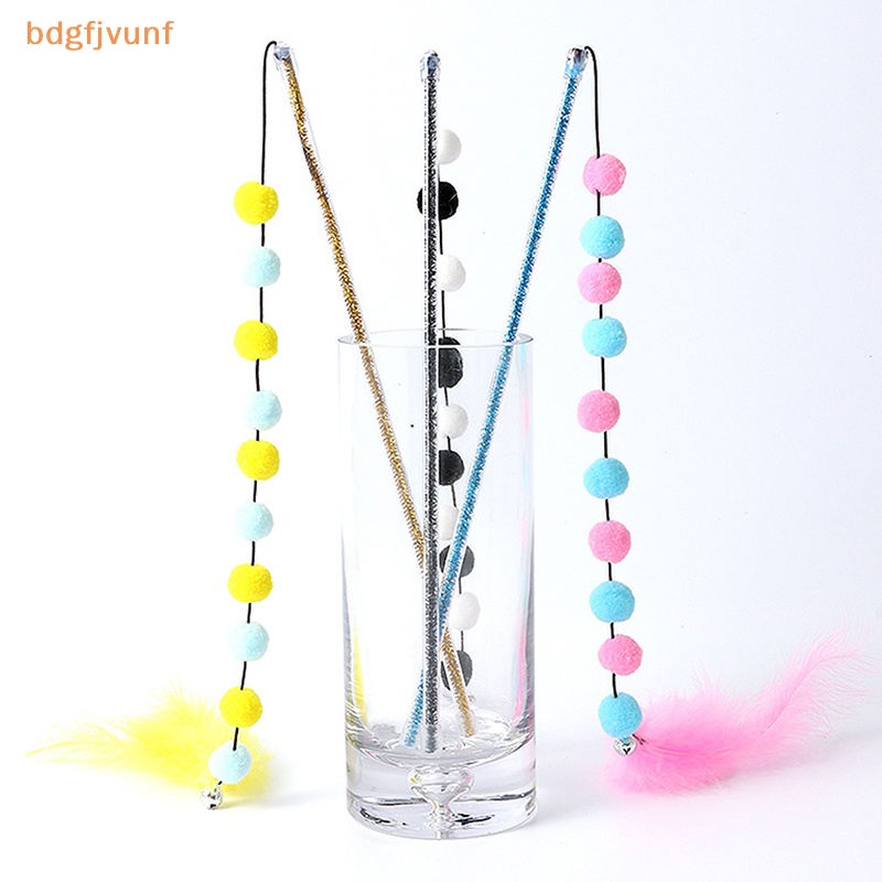 Bdgf Đồ Chơi Bóng Lông Lông Vũ acrylic Tương Phản Vui Nhộn Để Tập Luyện Mèo Trong Nhà vn