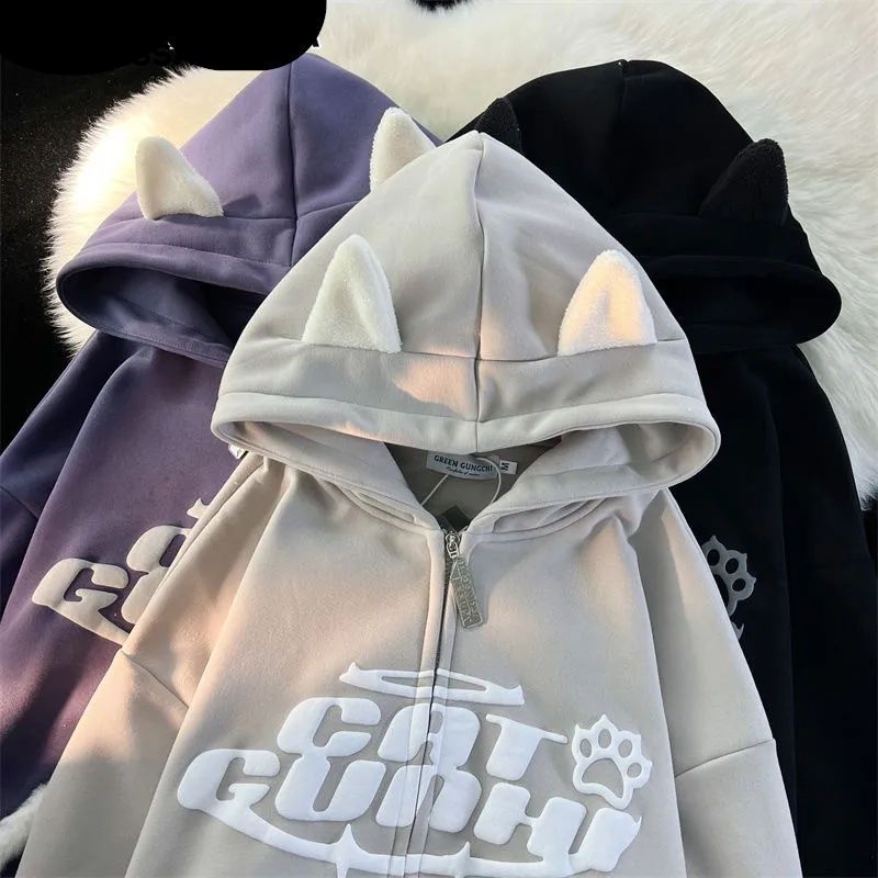 VanessaLab Áo Khoác hoodie áo khoác nữ zip hoodie comfortable Thời trang Thông thường Thanh lịch A28J12L37Z230913