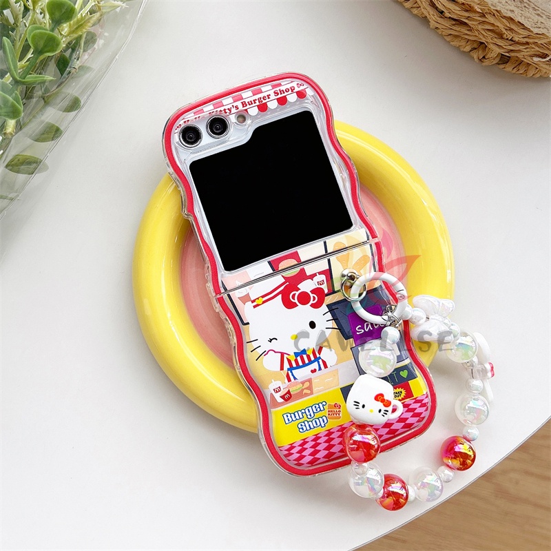 Bao Da Điện Thoại Viền tpu Dẻo Họa Tiết Hoạt Hình Dễ Thương Cho samsung galaxy z flip 5 samsung z flip 4 z flip 3 Ốp