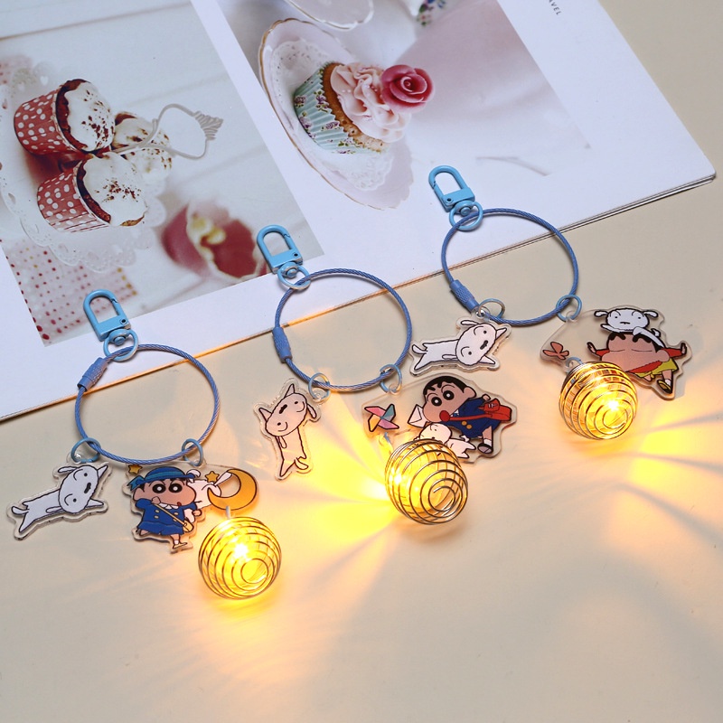 Móc Khóa Hình Cậu Bé Bút Chì shin-chan Hoạt Hình Phát Sáng