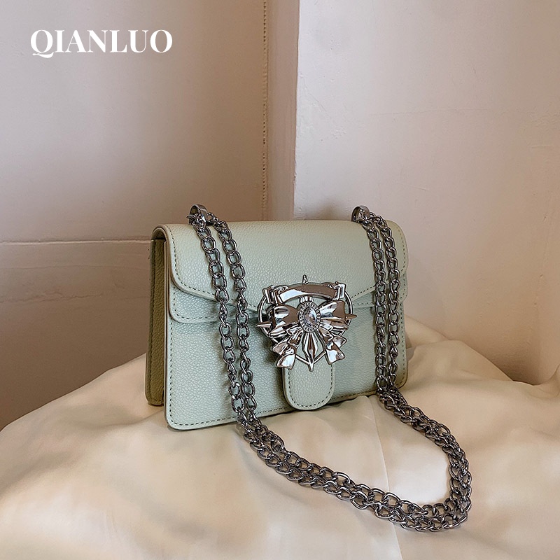 Túi đeo chéo túi kẹp nách QIANLUO GSN2390TF8 37Z230915 duyên dáng thịnh hành thời trang mới 2023 cho nữ