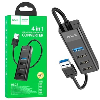 Bộ chia usb 1 ra 4 cổng / hub usb 3.0 hoco hb25 / hub usb 4 cổng hb1