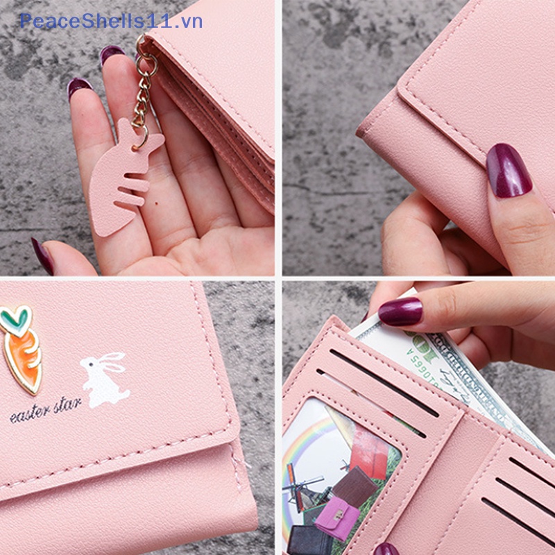 Ví Da pu Cầm Tay Gấp Gọn Thời Trang Cho Nữ