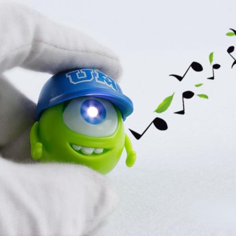 👁️Quái vật mắt to sẽ nói anh yêu em móc khóa cặp đôi quà tặng mặt dây chuyền âm thanh phát sáng