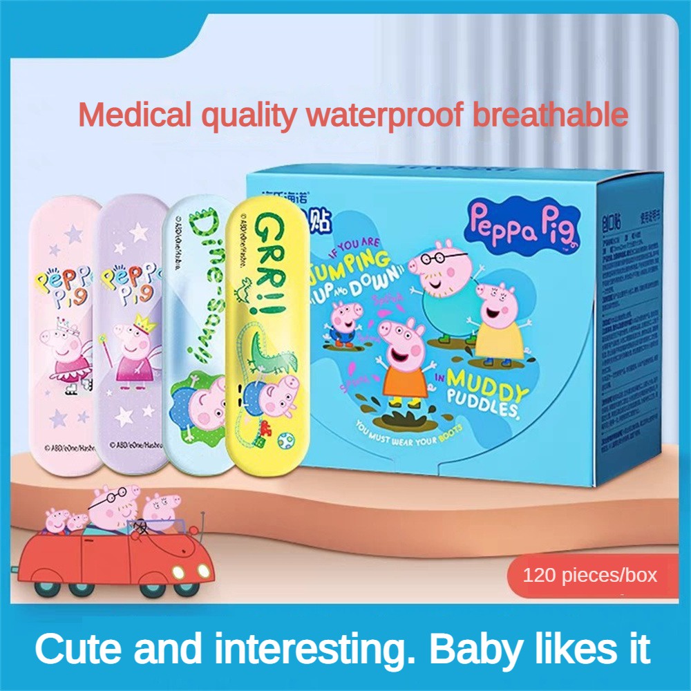 120 Băng Cá Nhân Heo peppa Giàu Có Nhiều Màu Sắc Chống Thấm Nước