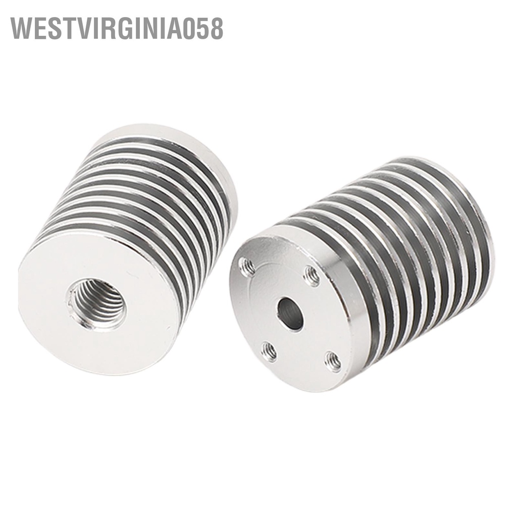 Westvirginia058 2 Chiếc Hotend Tản Nhiệt V6 Máy Đùn Nhôm Cho Voron 0.1 0.2 3D In