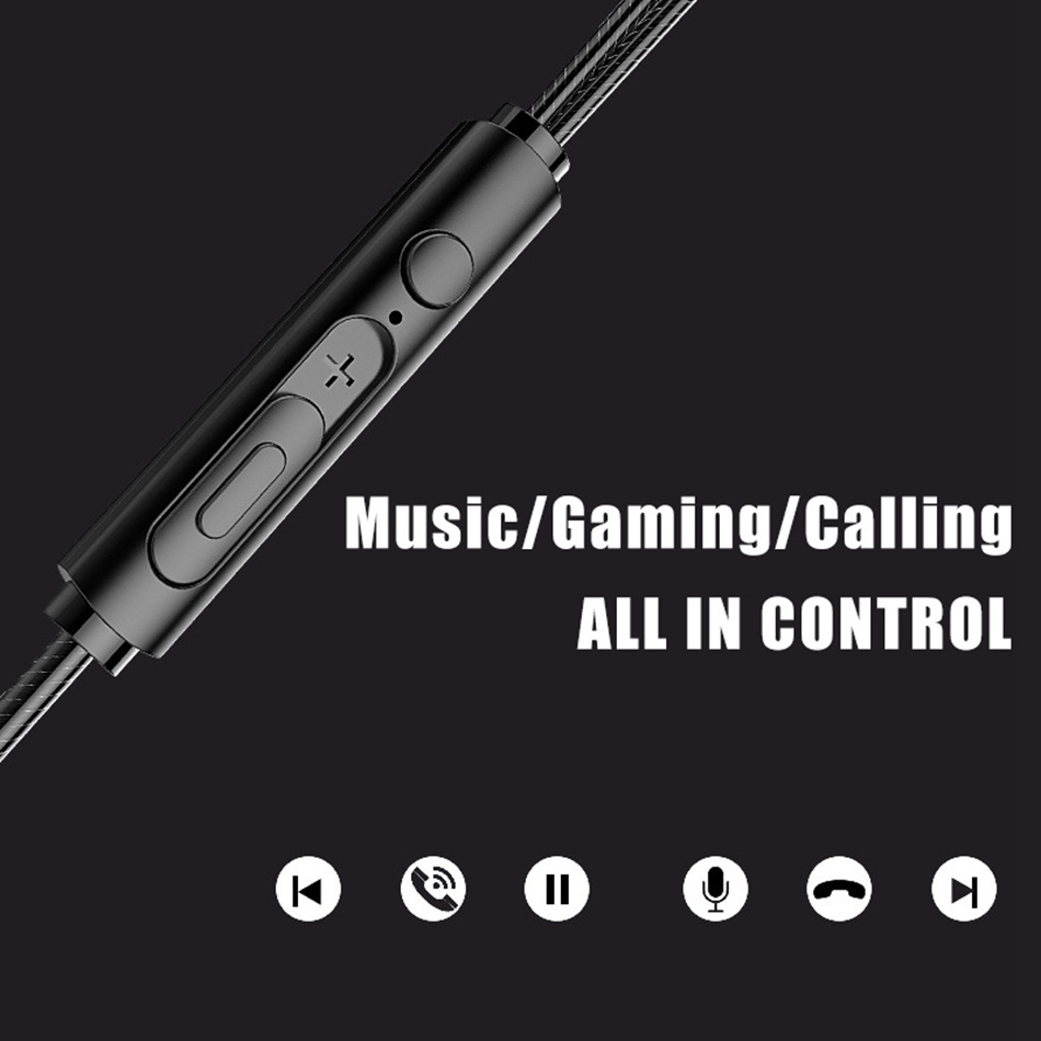 XIAOMI Tai Nghe Nhét Tai Jack 3.5mm Âm Thanh hifi Sống Động Có Micro Tiện Dụng Cho Điện Thoại samsung