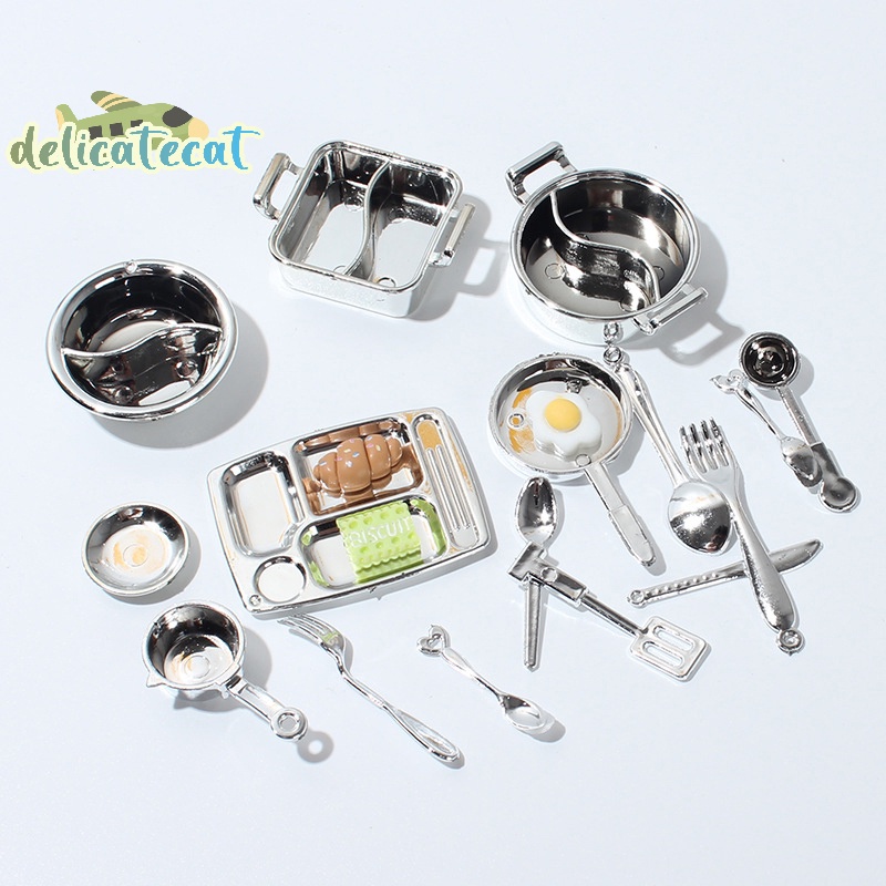 Nồi Lẩu mini Tỉ Lệ 1 / 12 Dùng Trang Trí Nhà Búp Bê