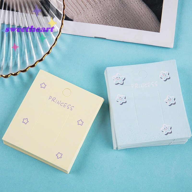 Set 50 Túi Nhựa Trưng Bày Kẹp Tóc 7 * 7cm Màu Xanh Dương / Hồng / Tím / Vàng Tiện Dụng