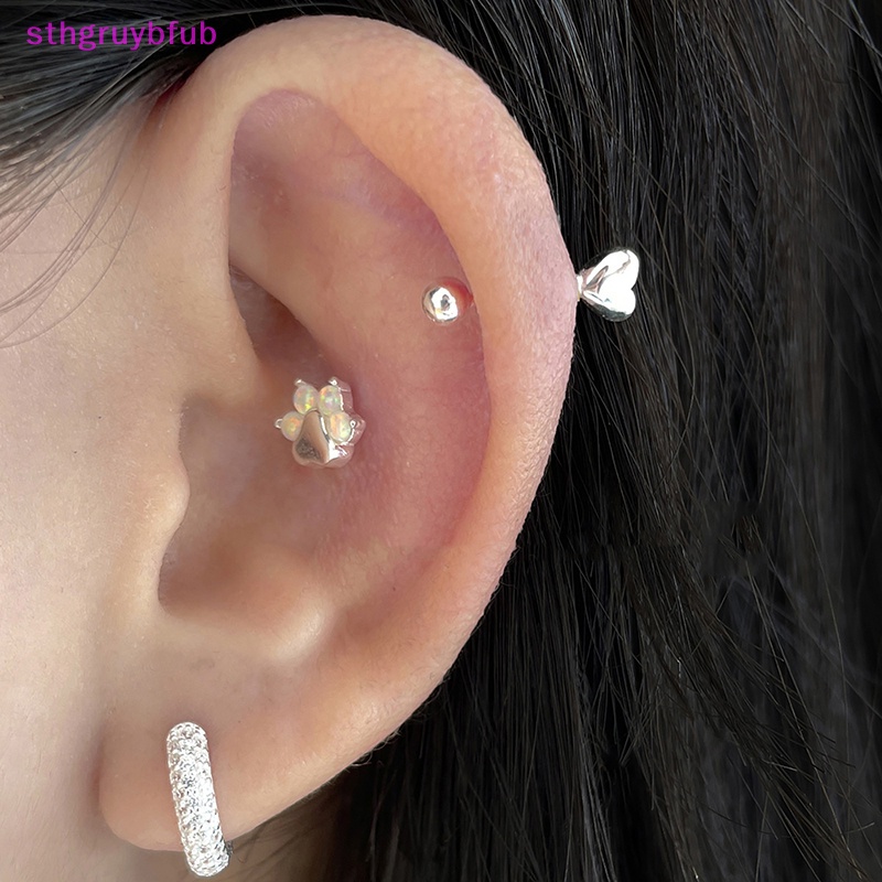 1 Cặp Khuyên Tai Móng Vuốt Mèo Bằng Đá opal Cho Nữ vn