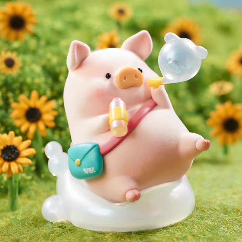 ★Hgtoys★   Dòng du lịch Lulu Pig Hộp mù Búp bê Thủy triều Chơi Quà tặng trang trí