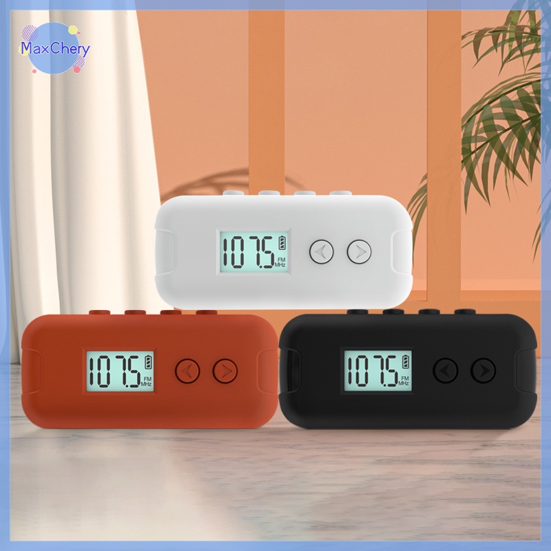 Radio fm mini Bỏ Túi 50-108mhz Có Màn Hình lcd Tiện Dụng Mới