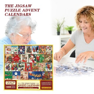 Christmas Advent Calendar Jigsaw Puzzle Christmas Holiday Puzzle for Kids Gifts