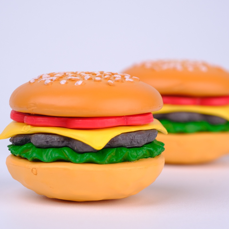 Hàng Ngoại Thương Số Lượng Nước Ngoài Đồ Chơi Mô Hình Bánh Mì Kẹo burger Mô Phỏng mini Bằng pvc Trang Trí