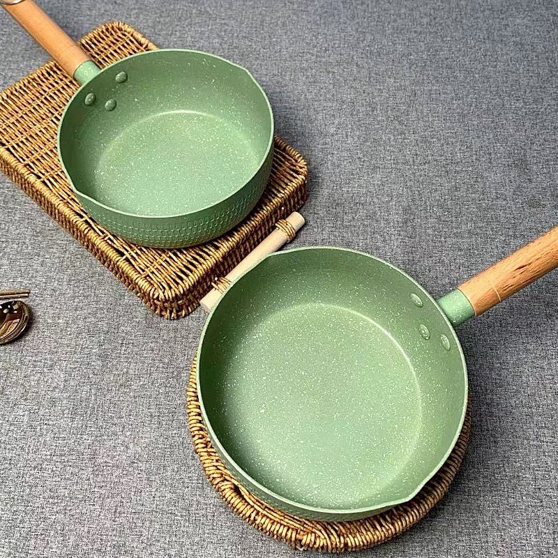 Chảo Chống Dính Vân Đá Sâu Lòng 18cm/ Chảo 28cm Tổ Ong Chống Dính Dùng Cho Mọi Loại Bếp
