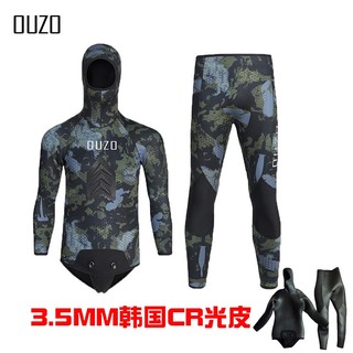 Quần áo lặn, bộ đồ người nhái ouzo 3.5mm, làm full cao su non ngăn nước và giữ ấm cực tốt cho thợ lặn
