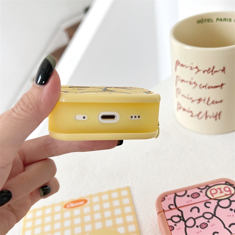 Vỏ Bảo Vệ Hộp Sạc Tai Nghe bluetooth Không Dây airpods1 / 2 3 pro pro2 air pods pro 3 Hình Gà / Heo Dễ Thương Ốp