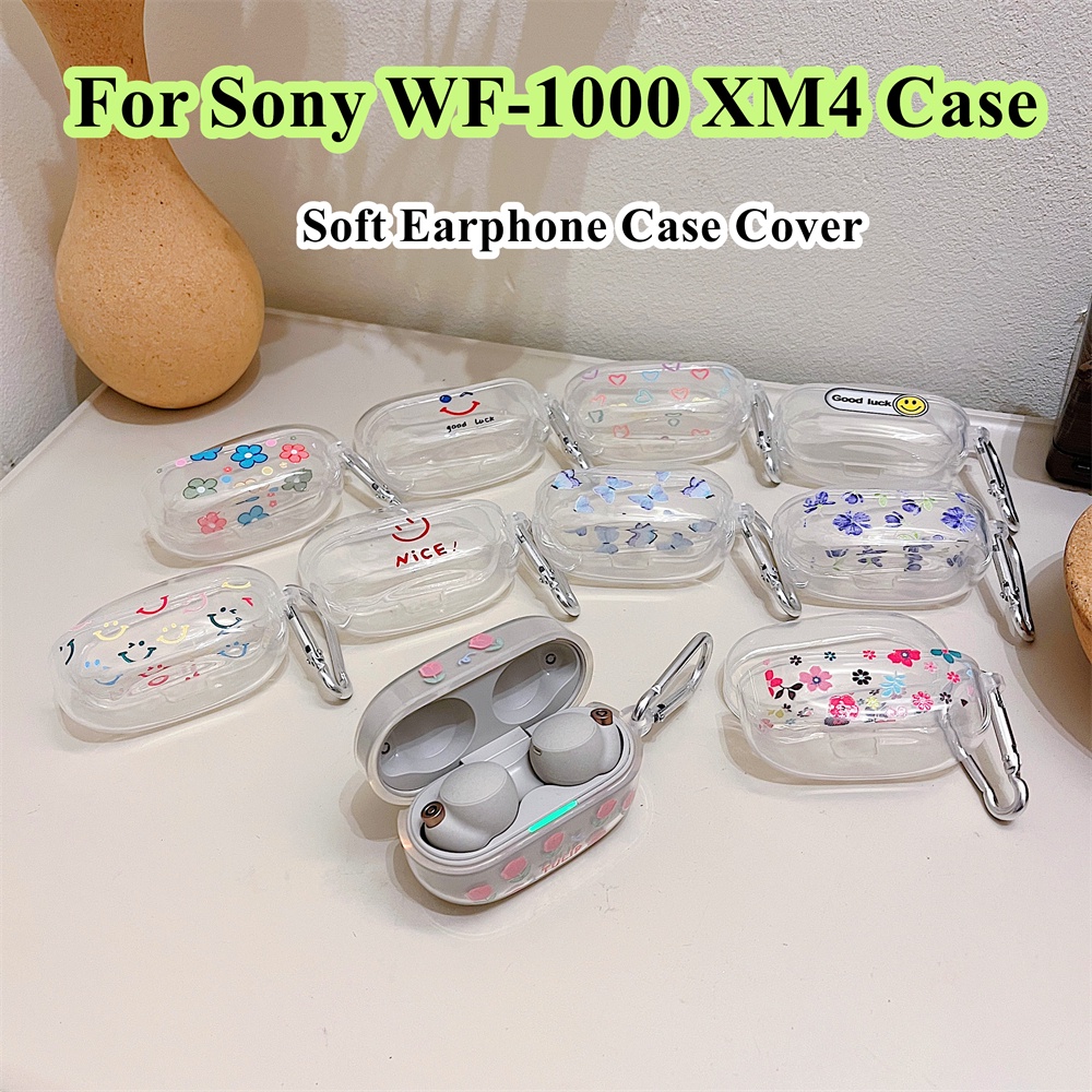 Bao Da Điện Thoại Mềm Họa Tiết Hoa Cho sony wf-1000 xm4 sony wf-1000 xm4