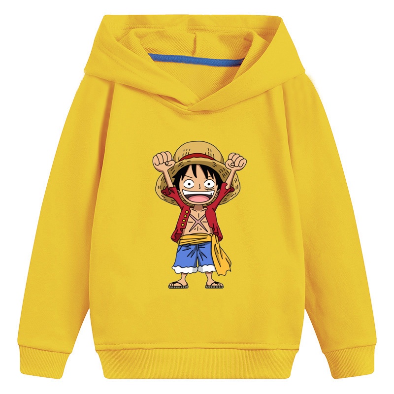 Áo Hoodie In Hình Nhân Vật luffy Trong Phim Hoạt Hình one piece Dành Cho Các Bé