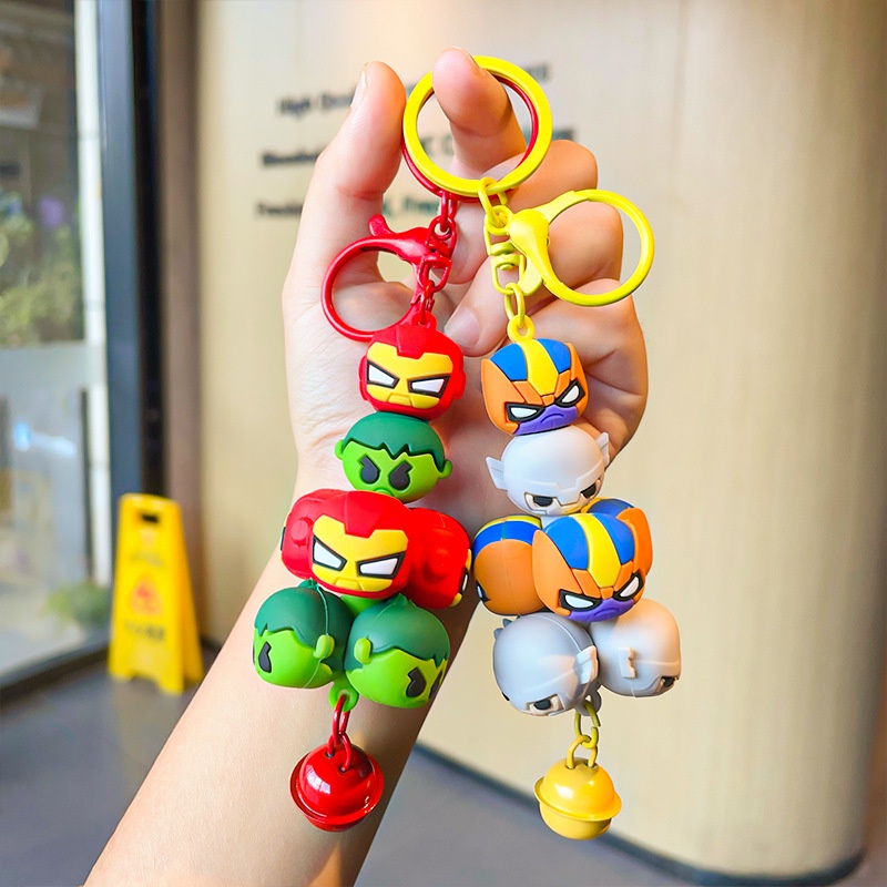 Móc Khóa Silicon Hình avengers Hoạt Hình Sáng Tạo