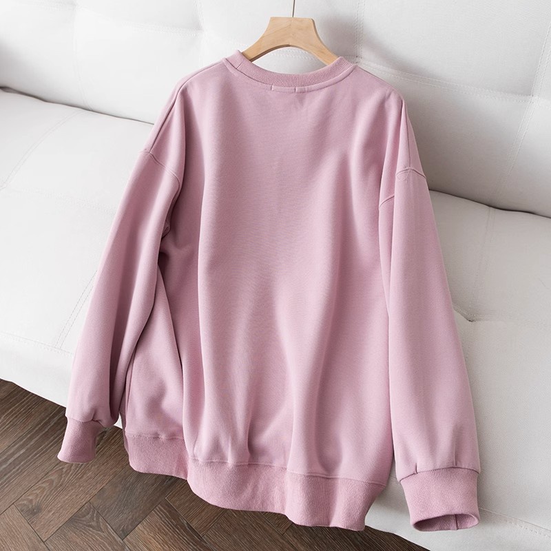 Áo sweater Cổ Tròn In Hình Gấu Hoạt Họa Siêu Dễ Thương Thời Trang Mùa Đông Nhật Bản Cho Nữ