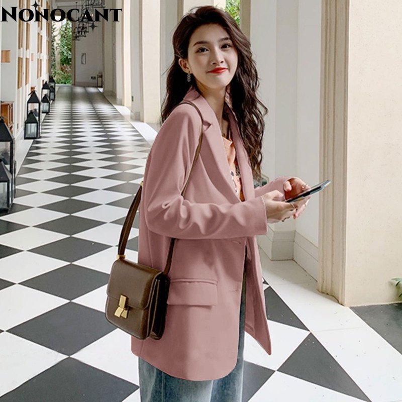 Nonocant áo khoác nữ blazer áo blazer nữ  cổ xưa High-quality Fashion fashionable WXW239328R38Z230923