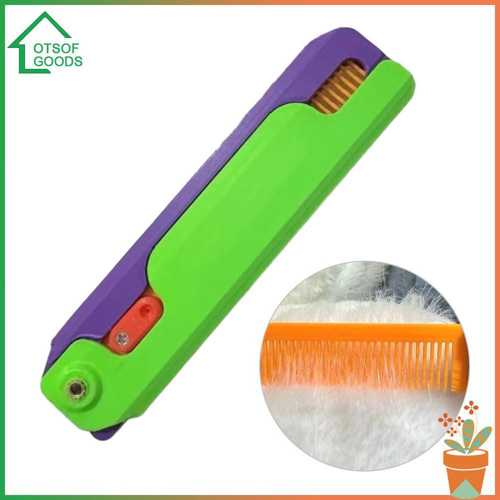 ✿ Búp Bê Trang Trí Hình Khủng Long Ngộ Nghĩnh ✿ Lược Chải Tóc Thẳng 3d Hình Dao Nhỏ Dễ Thương Có Thể Gập Lại Giúp Giảm Căng Thẳng
