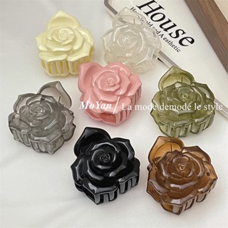 Kẹp Tóc Ba Chiều Hình Hoa Hồng Ba Chiều Phong Cách Mới 2023