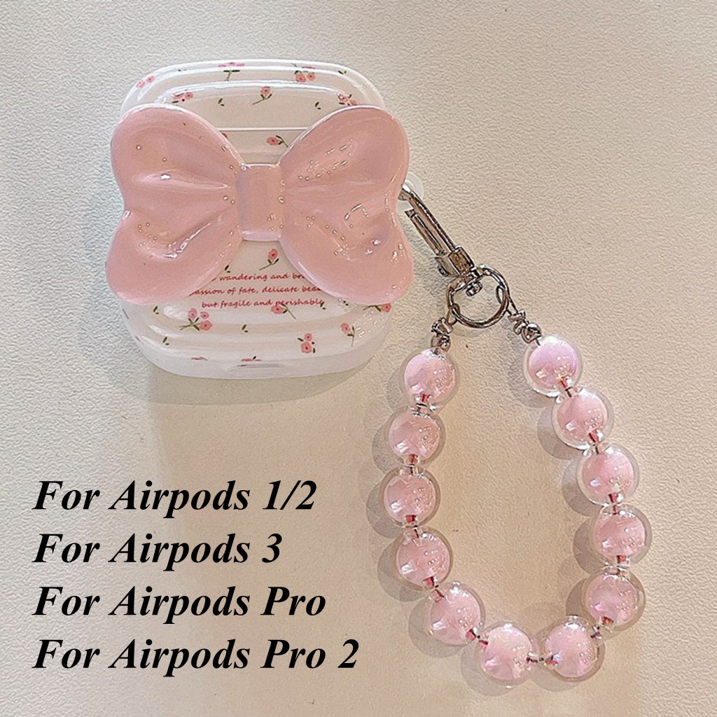Vỏ Bảo Vệ Hộp Sạc Tai Nghe airpods pro 2 3 1 Bằng tpu Mềm Chống Sốc Hình Hoa 3d Dễ Thương
