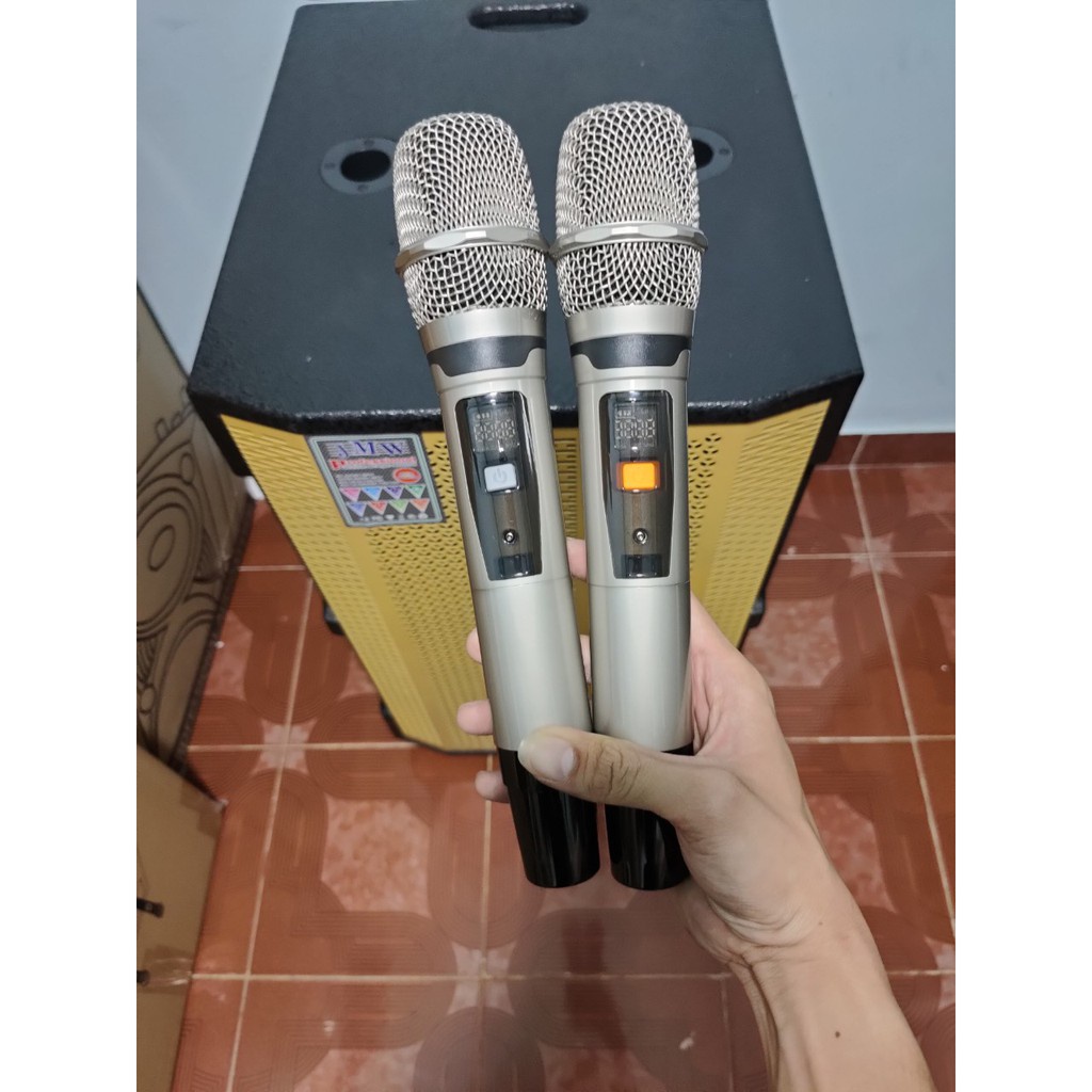 Loa Kéo JMW 15M, Loa Karaoke Di Động, Công Suất Lớn, Bass 40cm tặng kèm 2 micro UHF cao cấp